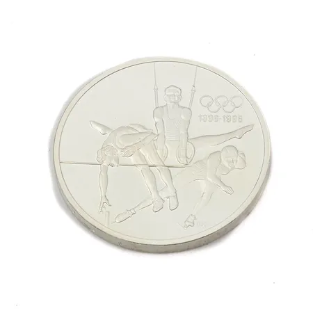 Olympiaraha, 100th Anniversary of the Olympics, Citius Altius Fortius, nimellisarvo 15 Dollaria, 925, Paino: 33,7 g