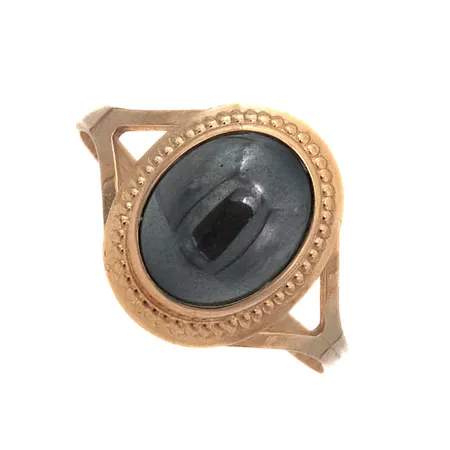 Kivisormus, koko 17¼, 585br, Paino: 1,8 g