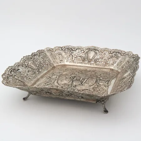 Hedelmävati, mitat 60x255x255mm, kaiverrettu, suomen tuontileimat vuodelta 1963, 813, Paino: 621,4 g