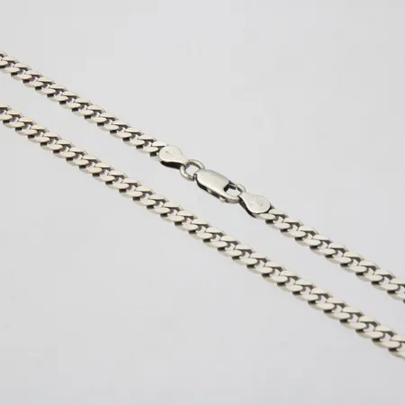 Panssarikaulaketju, pituus 62cm, leveys 5mm, 925,   Paino: 31,5 g