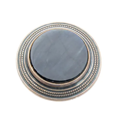 Rintakoru, Kalevala, -1643, spektroliitti, Ø 32mm, 925br, Paino: 10,9 g