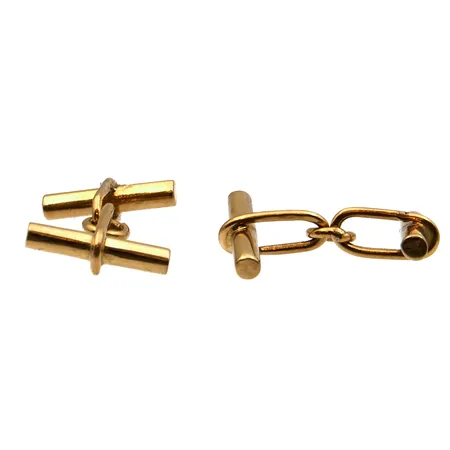 Frakki-kalvosimet, pituus 18mm, leveys 11mm, 585,  Paino: 3,4 g