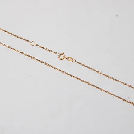 Singaporekaulaketju, pituus 36-38,5cm, 585, Paino: 1,6 g