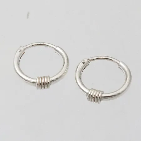 Korvarenkaat, Ø 15mm, 925, Paino: 1,3 g
