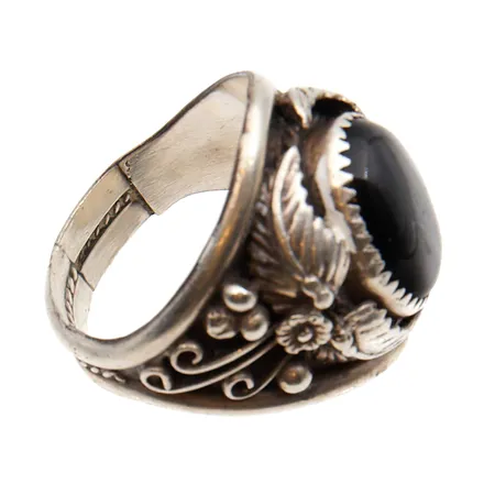 Viallinen kivisormus, 925br,  Paino: 13,3 g