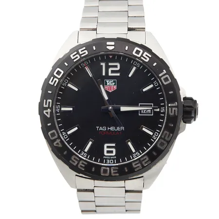 Teräsrannekello Tag Heuer, Formula 1, rungon Ø 42mm, ref. WAZ1110, quartz;paristo loppunut, rannekkeen pituus 170/180mm, viisi lisäpalaa, laatikko ja takuukortti,