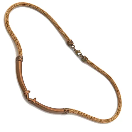 Kaulakoru Kalevala, Hirvenpää, pituus 44cm, pronssia