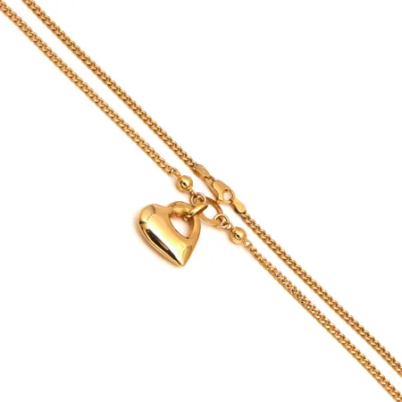 Kaulakoru, riipuksen korkeus 30mm, ketjun pituus 45,5cm, 750,  Paino: 10,4 g