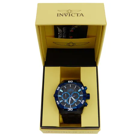 Teräsrannekello Invicta, Coalition Forces, nro. 27259, Quartz, taulun Ø 50mm, rannekkeen pituus 180mm, laatikko 