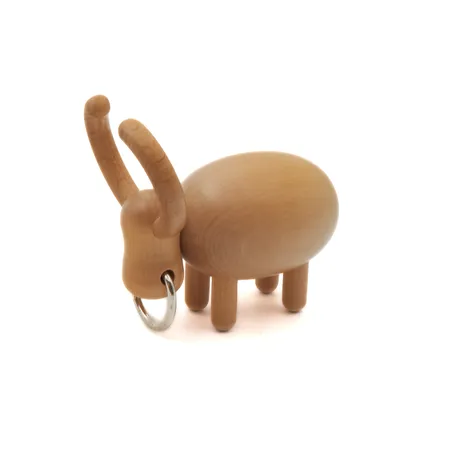 Puuveistos Aarikka, Härkä, lakattu puu, korkeus 95mm, hieman kulumaa jalkojen liitoskohdissa,