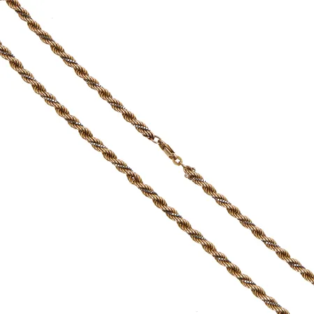 Cordell-kaulaketju, pituus 42,5cm, 585 kelta- ja valkokulta,  Paino: 13,4 g