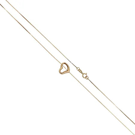 Kaulakoru, riipuksen korkeus 10mm, 585, Paino: 1,1 g