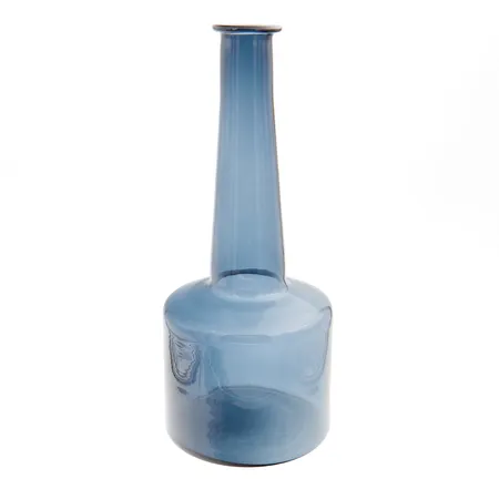 Koristepullo, 2504, Iittala, signeerattu Timo Sarpaneva, korkeus 23cm, Ø 10cm, sininen, muutama pieni naarmu.  Paino: 0 g