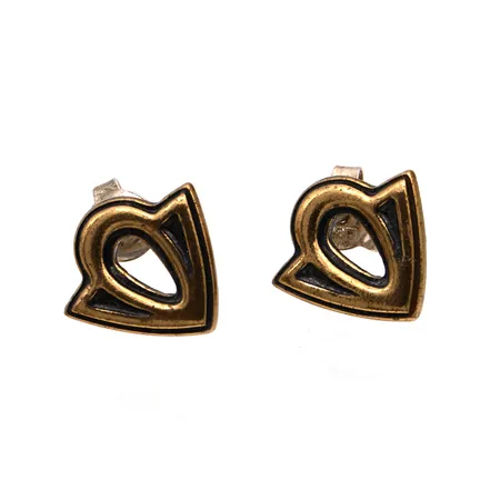 Korvakorut Kalevala, Illusioni, korkeus 11,6mm, tappi ja tausta 925, pronssia