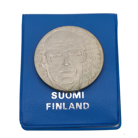 Juhlaraha, Urho Kekkonen 1975, nimellisarvo 10 mk, 500, Paino: 23,6 g