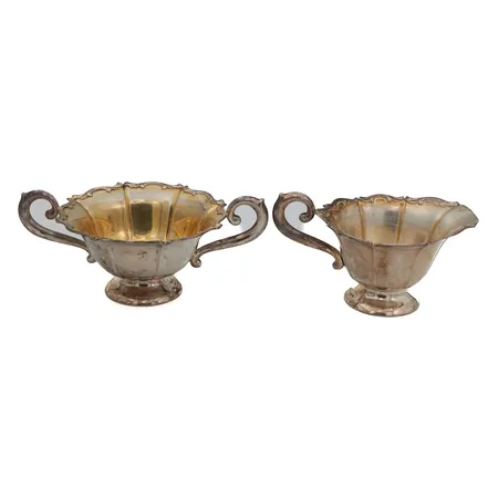 Sokerikko ja kermakko, korkeudet 80mm ja 85mm, 813, Paino: 195,4 g