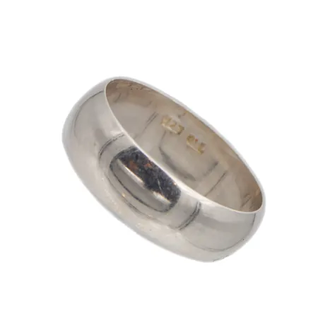 Sileä sormus, koko 16½, 925,  Paino: 2,7 g