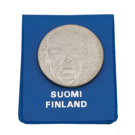 Juhlaraha, Urho Kekkonen 1975, nimellisarvo 10 mk, 500, Paino: 23,7 g