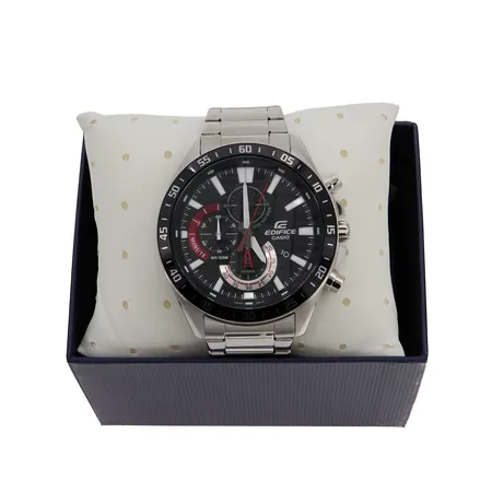 Teräsrannekello Casio Edifice, EFV-620D-1A4VUEF, quartz, rungon Ø 51mm, rannekeen pituus 185m, laatikko