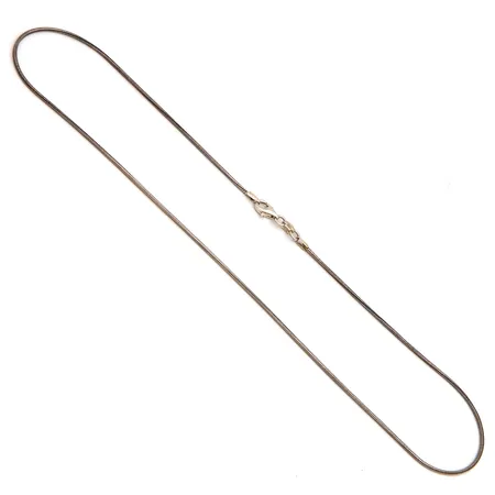 Käärmekaulaketju, pituus 42,5cm, pieniä käytön jälkiä, pituus 42,5cm, 925, Paino: 4,9 g