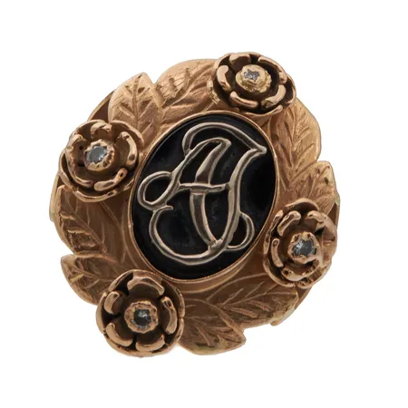 Kivisormus, koko 19, koristeen mitat 32x39mm, 585br,  Paino: 41,4 g