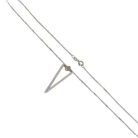 Kivikaulakoru, riipuksen korkeus 32mm, ketjun pituus 45,5cm, 925br Paino: 3,2 g