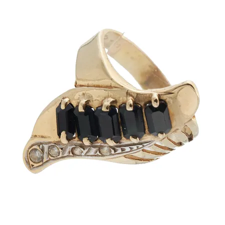 Kivisormus, koko 17½, 585br, Paino: 4,7 g