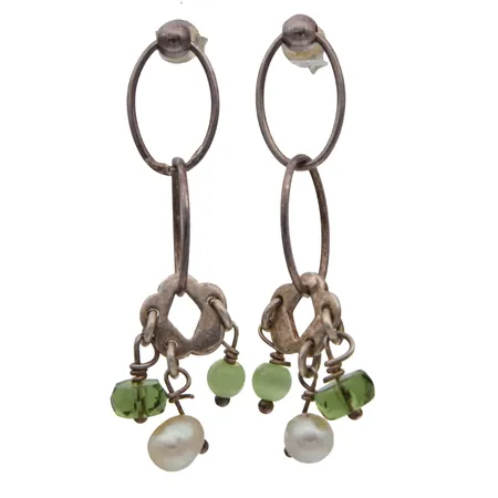 Kivikorvakorut, korkeus 45mm, 925br,  Paino: 4,4 g