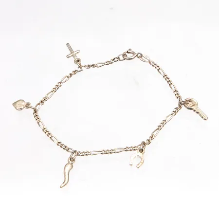 Ranneketju maskoteilla, pituus 175mm, 925, Paino: 3,9 g