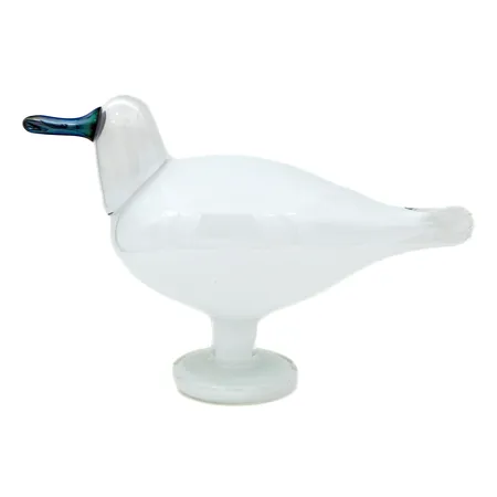 Lasilintu, Kajava, Nuutajärvi, signeeraus O.Toikka Nuutajärvi, korkeus n.22cm, pituus n.32cm