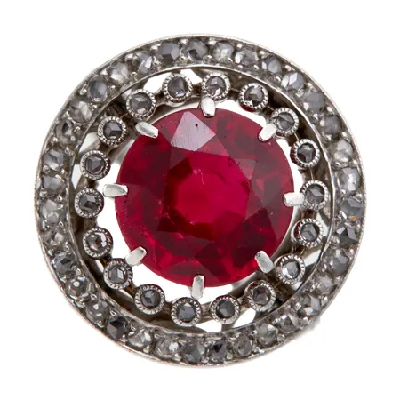 Kivisormus timanteilla 54xn.0.005ct koko 16¼, 585br valkokulta,  Paino: 5,9 g