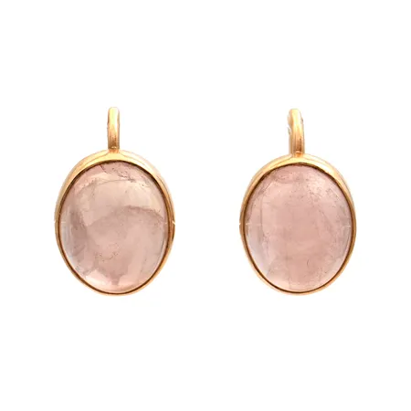 Kivikorvakorut, korkeus 13mm, tekijänleima K-e (Korutuote Oy), ruuvimekanismi, 585br, Paino: 2,7 g