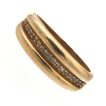 Taittinut timanttisormus 19xn.0.005-0.01ct, koko 17, 585, Paino: 3,3 g