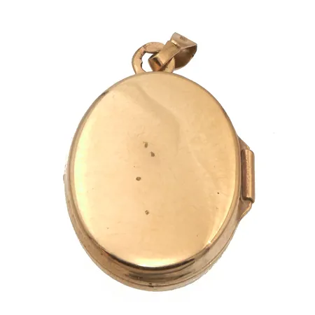 Medaljonki, painaumia, korkeus 24mm, 585br, Paino: 1,4 g