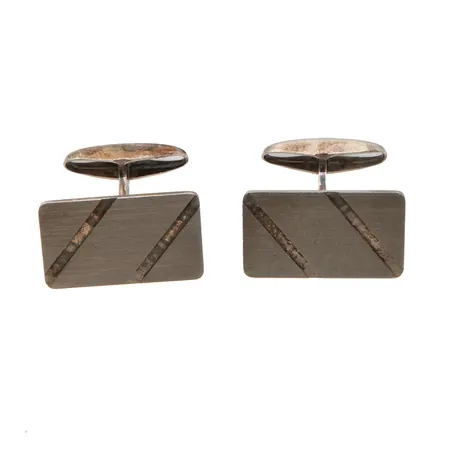 Kuvioidut kalvosinnapit, mitat 22x12mm, 830br, Paino: 9,8 g