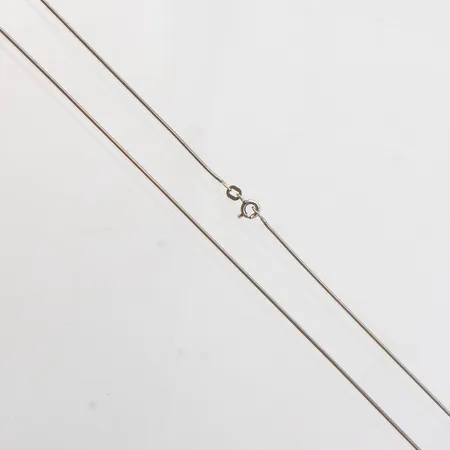 Käärme-kaulaketju, pituus 50,5cm, leveys 1mm, 925,  Paino: 4,5 g