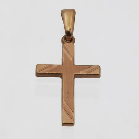 Risti-riipus, korkeus 26mm, 585,  Paino: 0,6 g