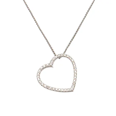 Timanttikaulakoru 38xn0.01ct, pituus 45cm, riipuksen Ø 25mm, Oy Tillander Ab, 750br, Paino: 7,8 g