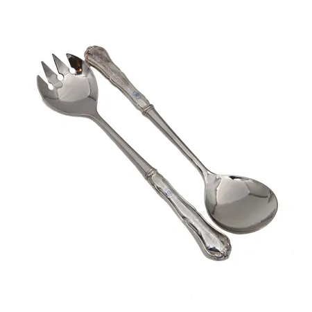 Salaattiottimet, Chippendale, pituus 255mm, 830br, Paino: 156,1 g