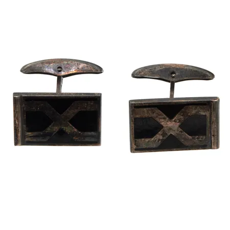 Emaloidut kalvosinnapit, mitat 20x12mm, 925br, Paino: 11,7 g