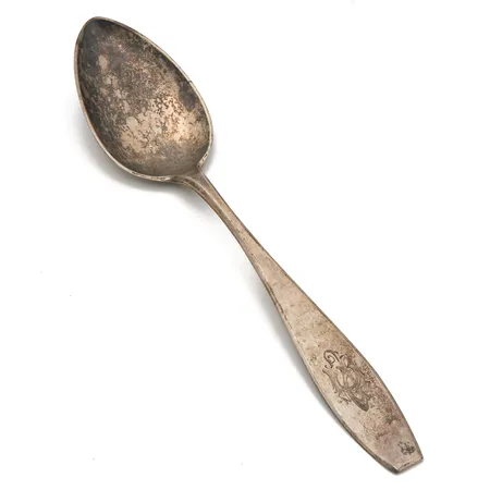 Ruokalusikka, Matta, kaiverrettu, pituus 205mm, 813h,  Paino: 50 g