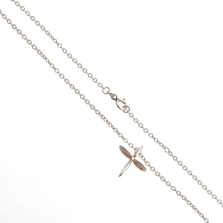 Ristiriipus Kalevala Koru, Toivonristi, design Tiina Lahtinen, riipuksen korkeus 20mm, ketjun pituus 41.5-44,5cm, 925, Paino: 5,6 g