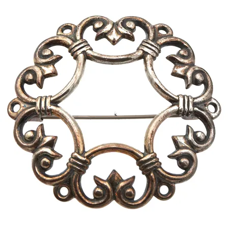 Rintakoru, Kalevala Koru, Suotniemen solki, Ø 46mm, 925, Paino: 11,9 g