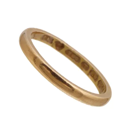 Sileä sormus, koko 17, kaiverrettu, 750, Paino: 2,7 g