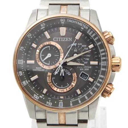 Teräsrannekello Citizen Eco-Drive WE200, ref: gn-4w-s, rungon Ø45mm, teräsrannekkeen pituus 210mm,