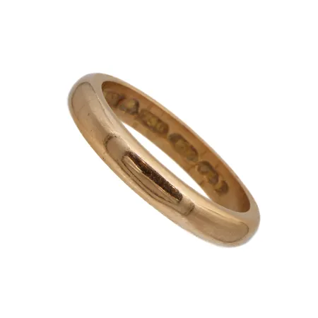 Sileä sormus, koko 19, kaiverrettu 750,  Paino: 6,4 g