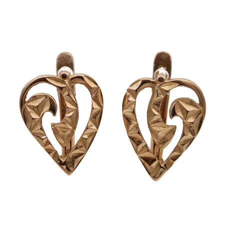 Korvakorut, korkeus 14mm, 585,  Paino: 2,6 g