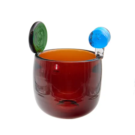 Maljakko Iittala, Pampula, korkeus 9 cm, signeeraus O. Toikka Iittala, aavikko, kyljessä hento 4mm naarmu.