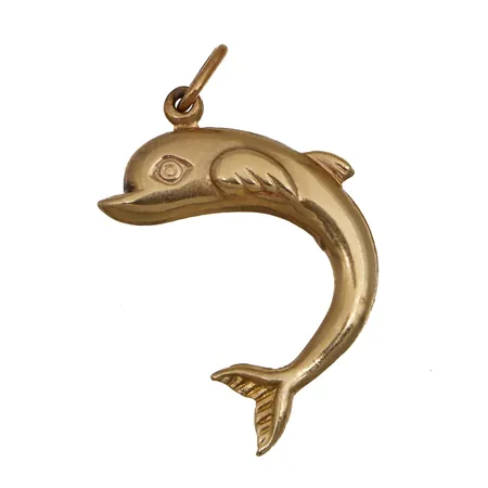 Delfiini-riipus, korkeus 35mm, 585 leimaamaton, Paino: 2,3 g