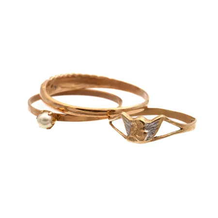 Viallisia sormuksia, 585br, Paino: 2,4 g